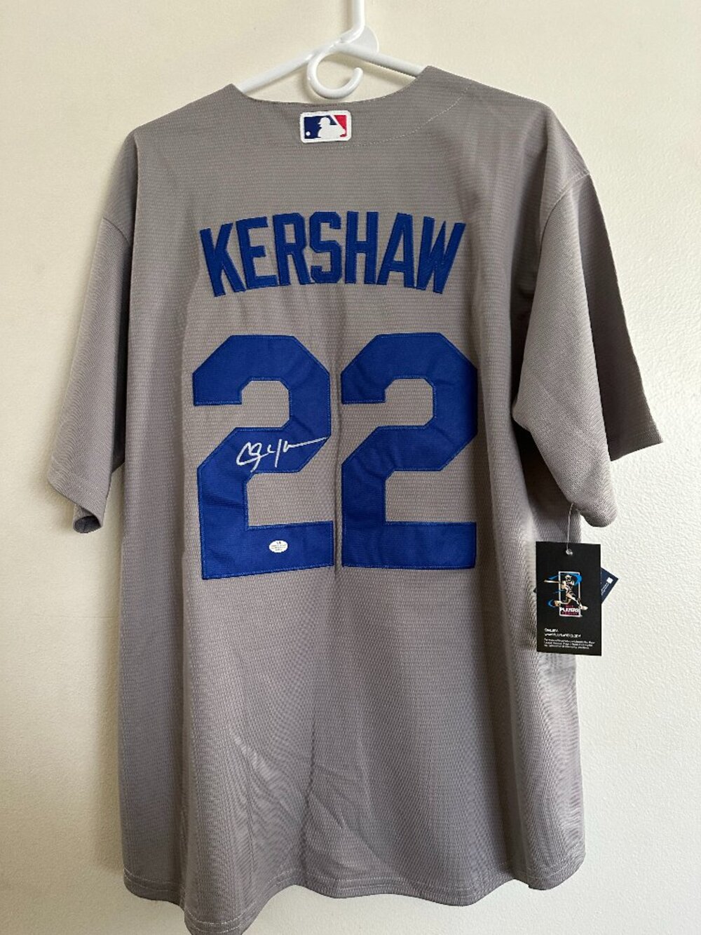 CLAYTON KERSHAW SIGNED LOS ANGELES DODGERS AUTOGRAPHED NIKE JERSEY W/COA XL 13-2